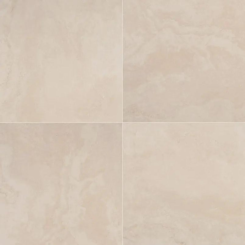 Tierra Ivory Matte Travertine Look Porcelain Pavers 24x24 close up