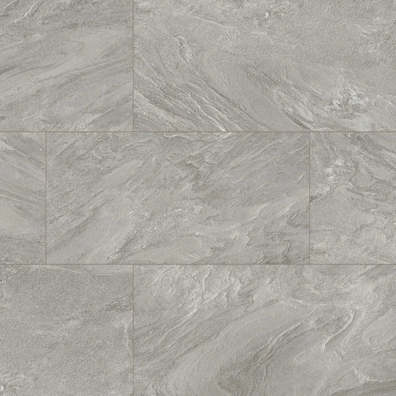 Vortexa Silver Matte Porcelain Pavers 24x48 close up