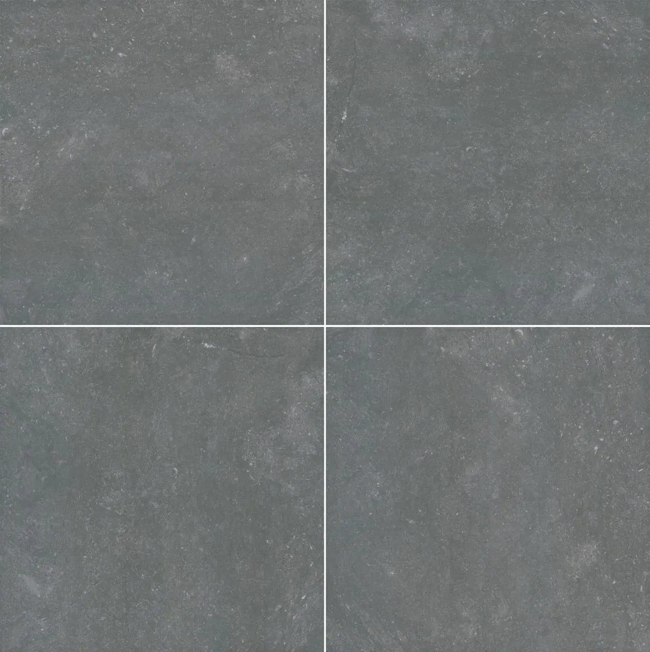 Vulkon Nero Matte Limestone Look Porcelain Pavers 24x24 close up
