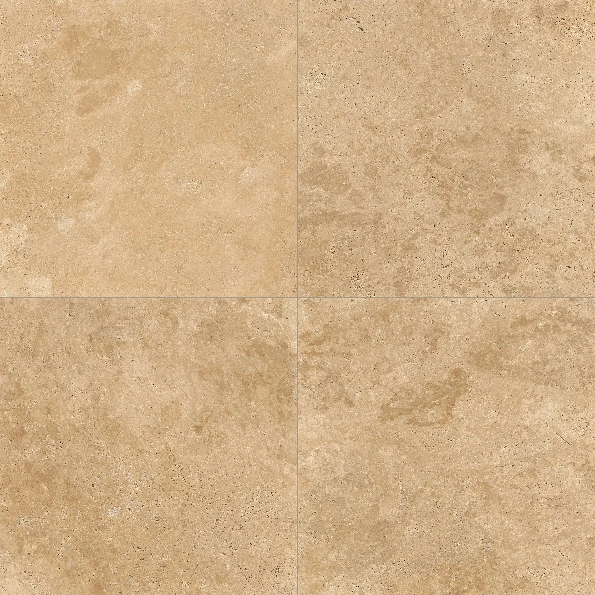 Tuscany Beige Tumbled Travertine Pavers 16x16 close up