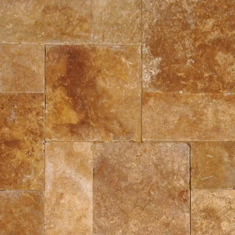 Tuscany Riviera Tumbled Pattern Travertine Pavers by MSI Surfaces