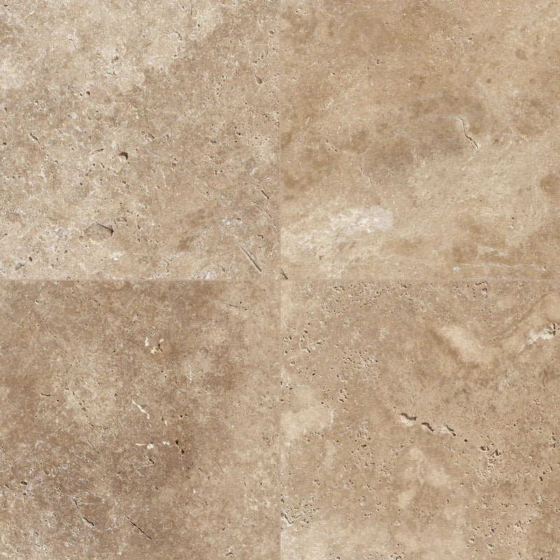 Tuscany Walnut Tumbled Travertine Pavers 6x6 by MSI Surfaces
