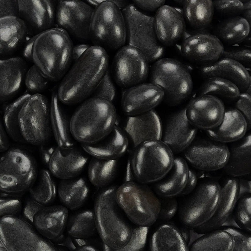 Black Polished Pebbles Quartzite Pavers 0.20 inch by MSI Surfaces