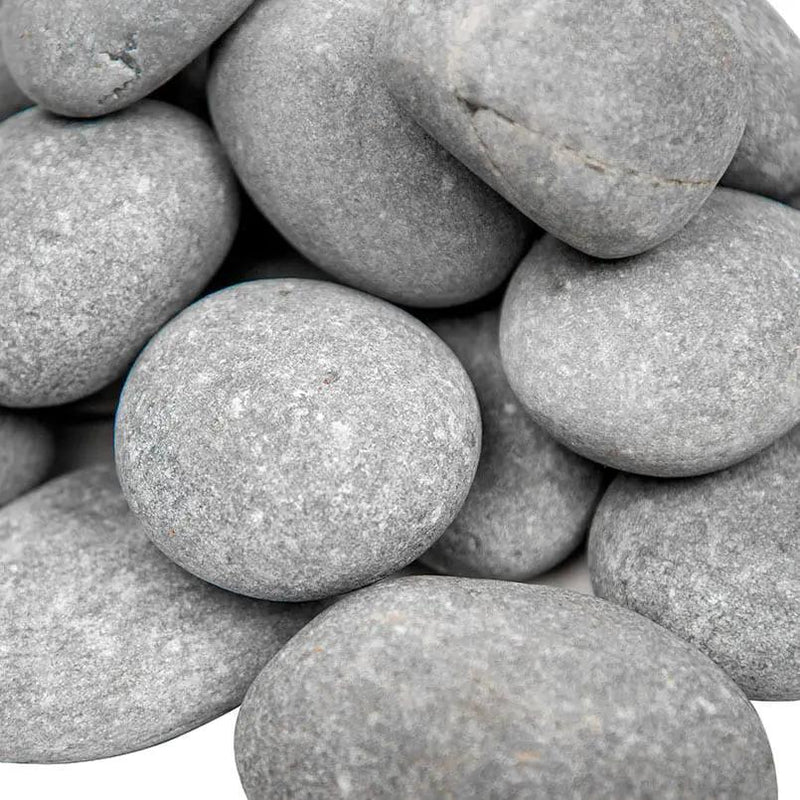 Nile Grey Pebbles Natural Quartzite Pavers angled view
