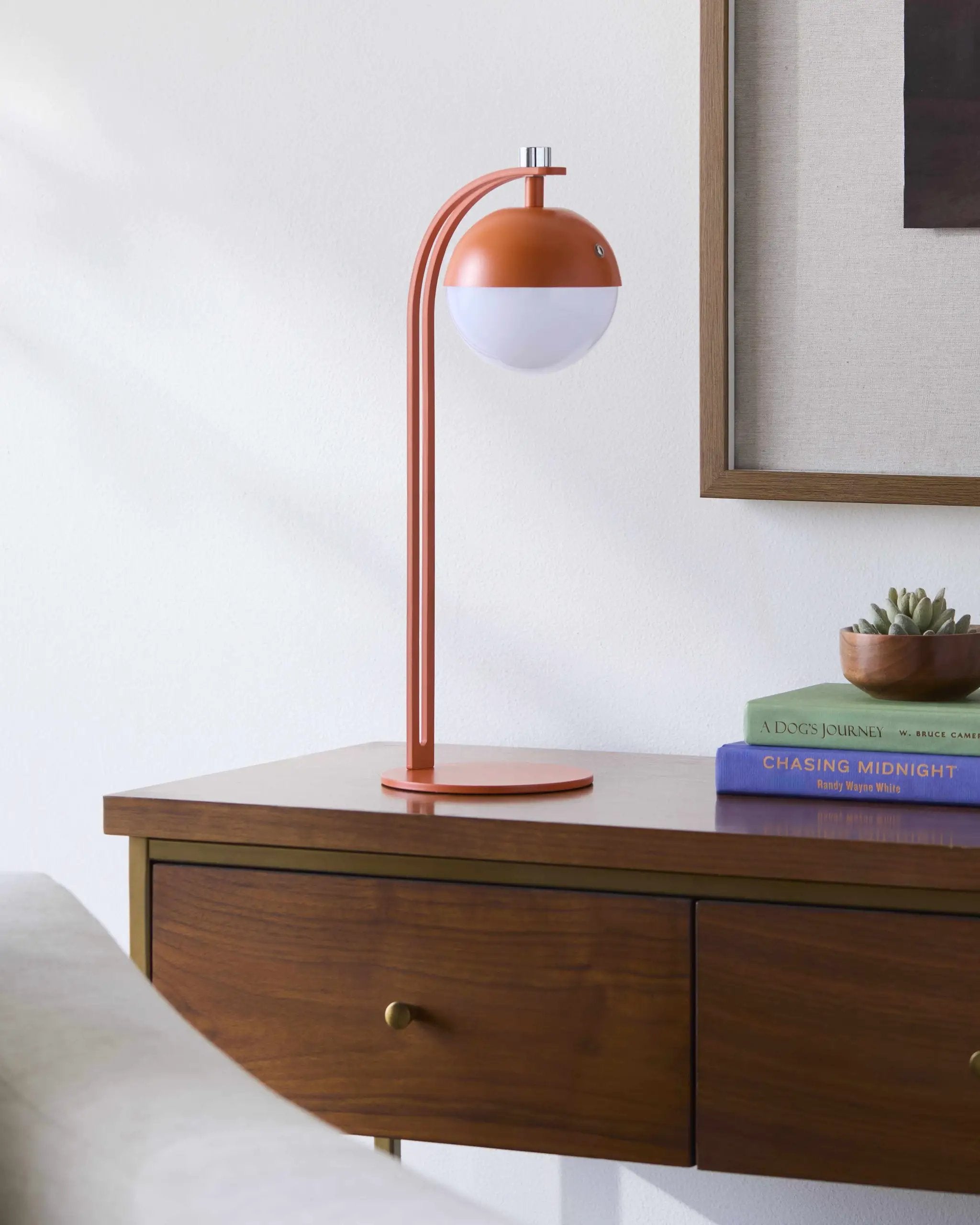 Logovardi Orange Table Lamp by Boutique Rugs