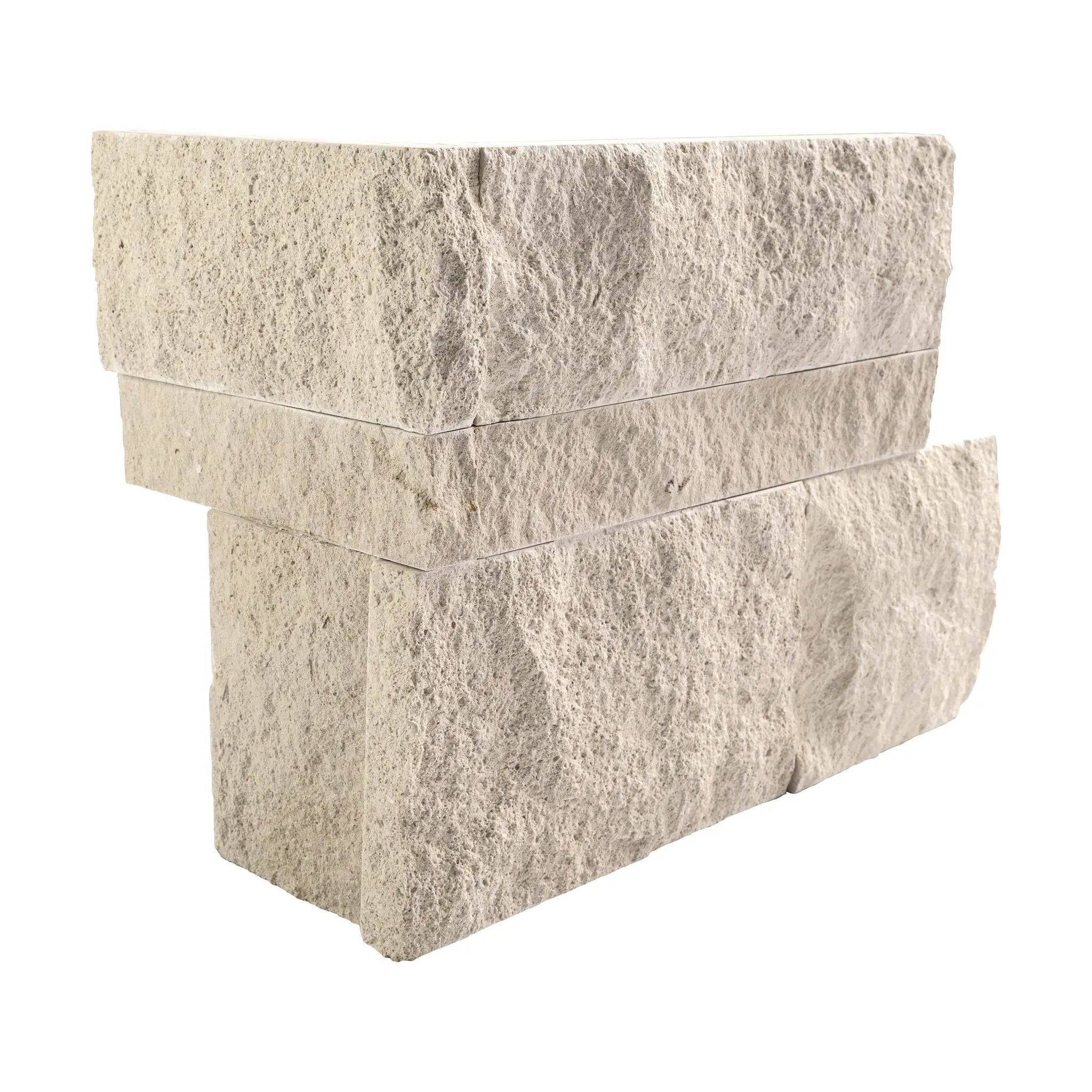Laguna Blonde Split Face Sandstone Pavers 9x18 close up