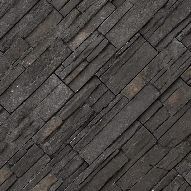 Denali Anthracite Natural Cement Pavers angled view