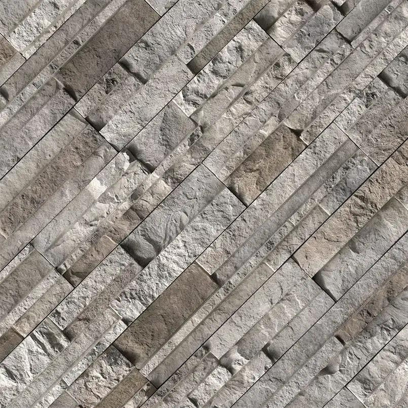 Knoxville Gray Natural Cement Pavers angled view