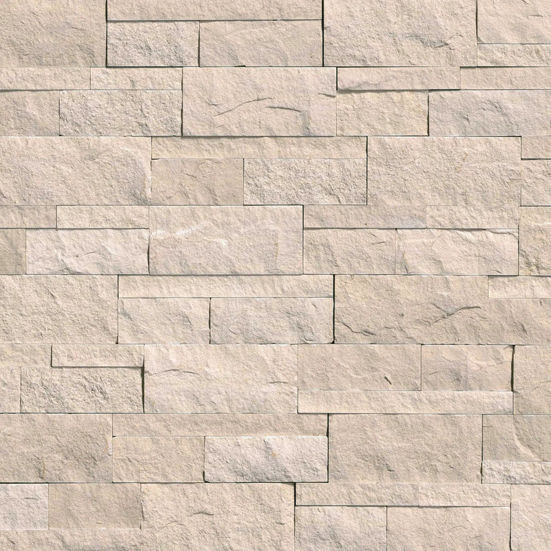 Clayfield Blonde Split Face Pavers 9x24 close up