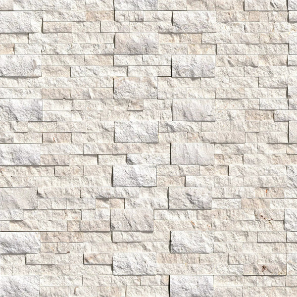 Mayra White Split Face Limestone Pavers 6x24