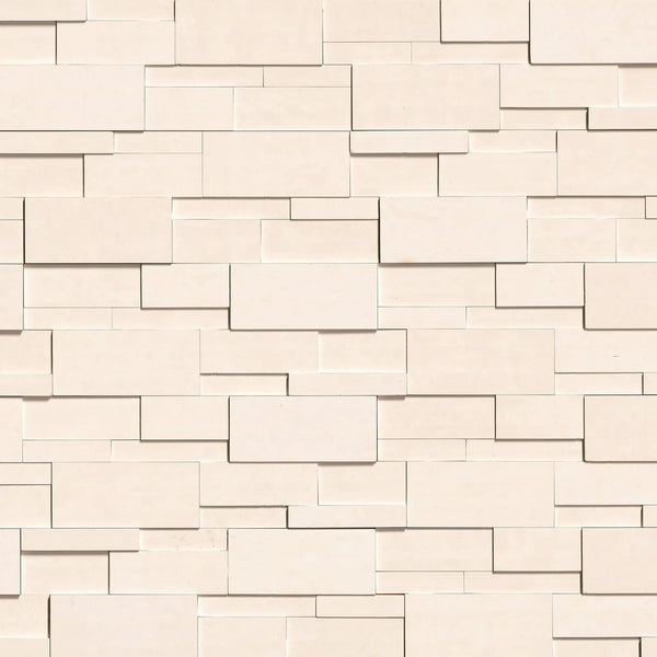 Taja Cream 3d Honed Limestone Pavers 9x24