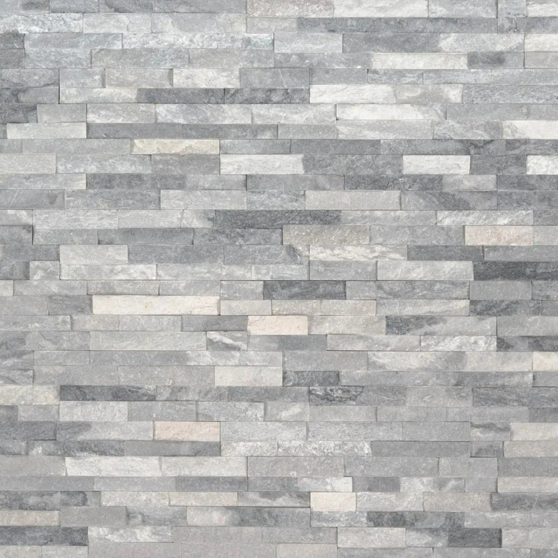 Alaska Gray Mini Split Face Marble Pavers close up