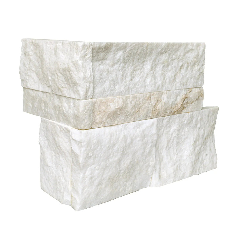 Arabescato Venato Natural Marble Pavers 9x18 close up