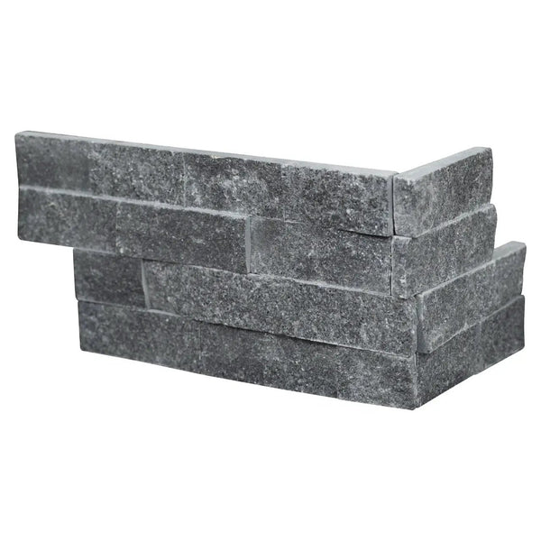 Cosmic Black Split Face Marble Pavers 6x18