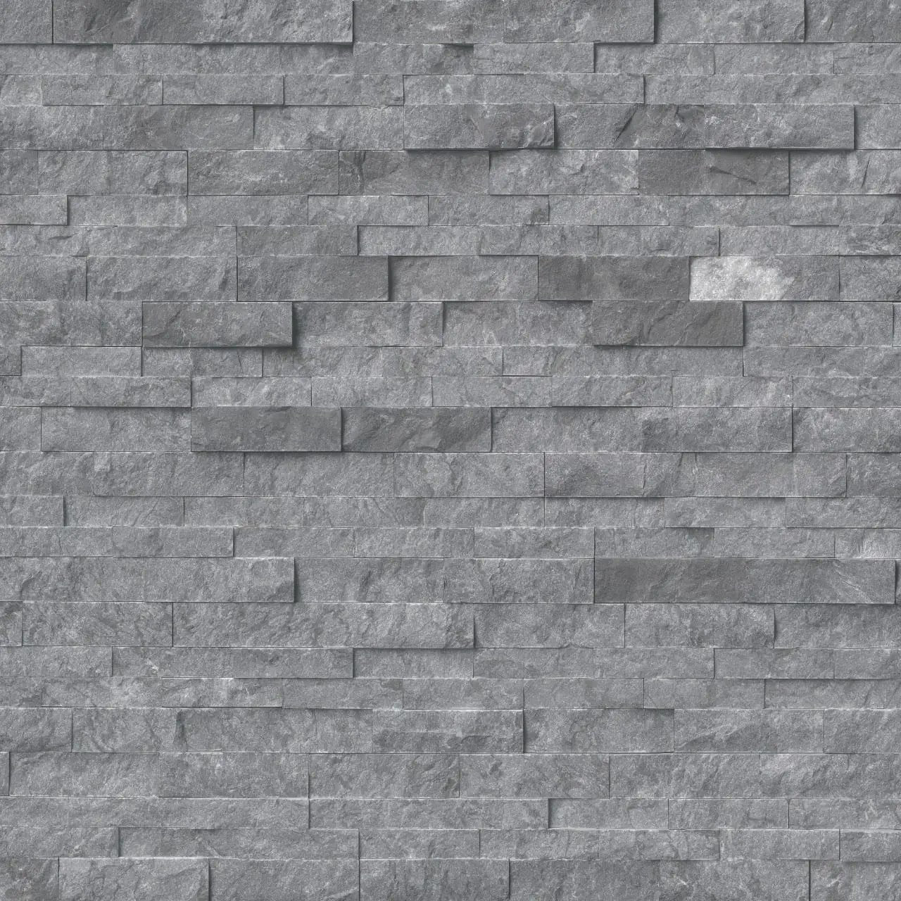 Glacial Grey Split Face Marble Pavers 6x24 close up