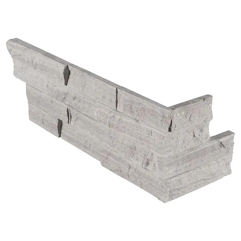 Gray Oak 3d Honed Marble Pavers 6x12 close up