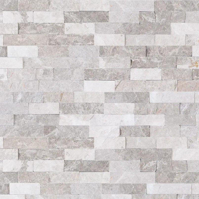 Luna Gray Split Face Marble Pavers 6x24 by MSI Surfaces