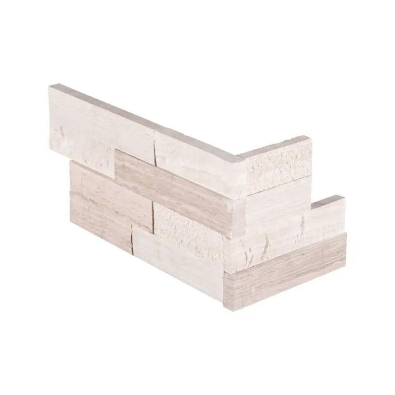 White Oak Marble Pavers 6x12 close up