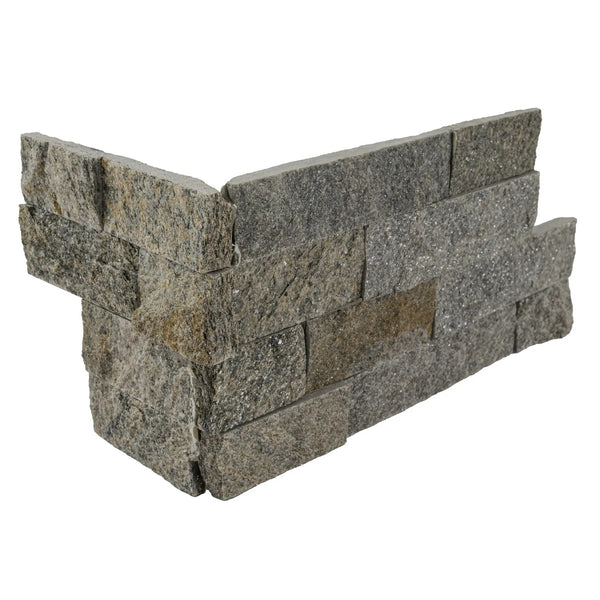 Amber Falls Split Face Corner Quartzite Pavers 6x12