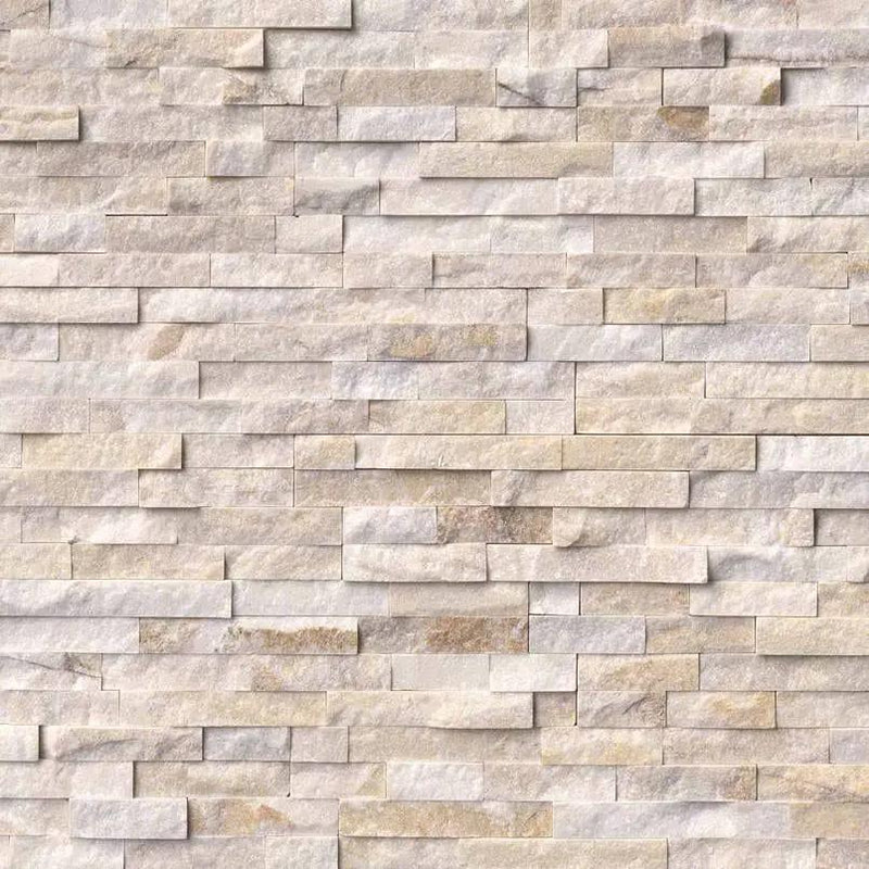 Arctic Golden Panel Split Face Quartzite Pavers 6x24 close up