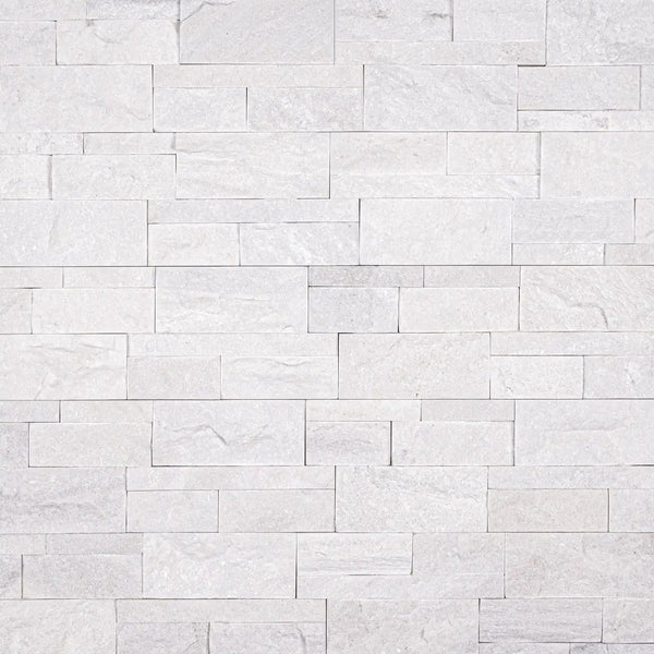 Arctic White Xl Split Face Quartzite Pavers 9x24