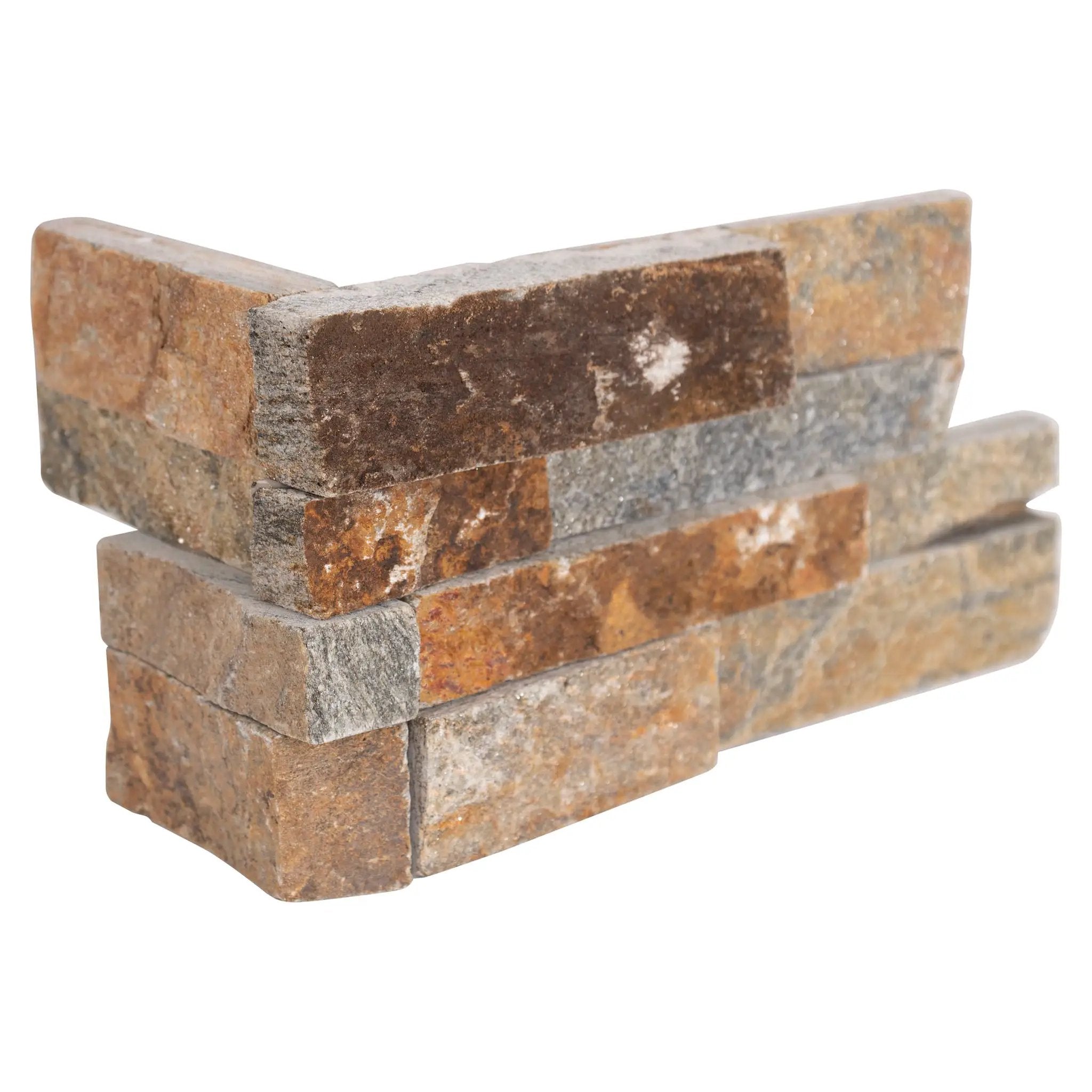 Canyon Creek Split Face Quartzite Pavers 6x12 close up