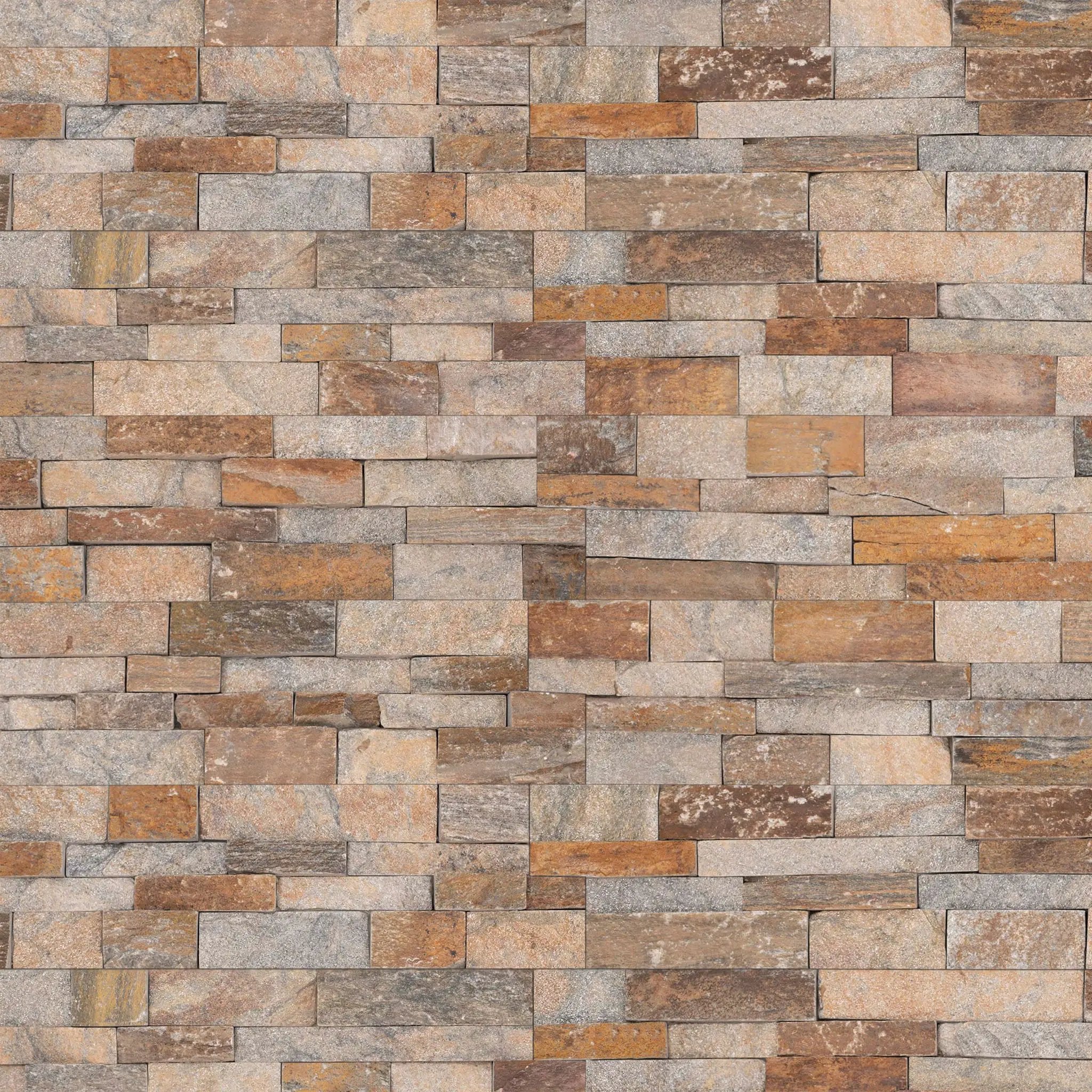 Canyon Creek Split Face Quartzite Pavers 6x24 close up