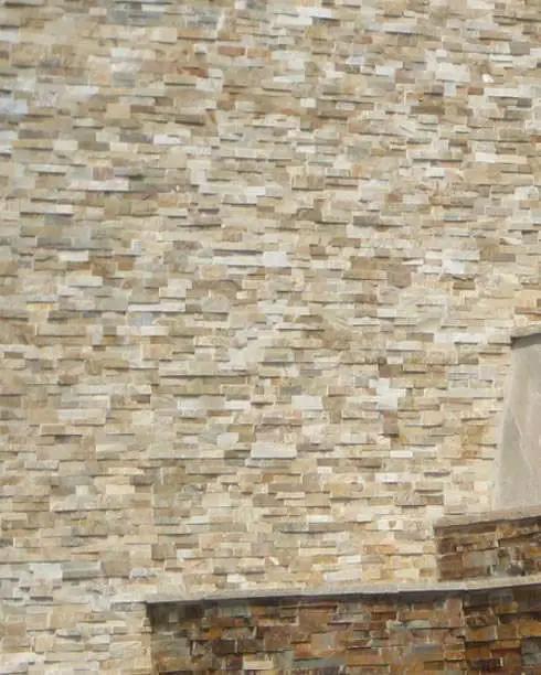 Golden Honey Split Face Corner Quartzite Pavers 6x12 by MSI Surfaces