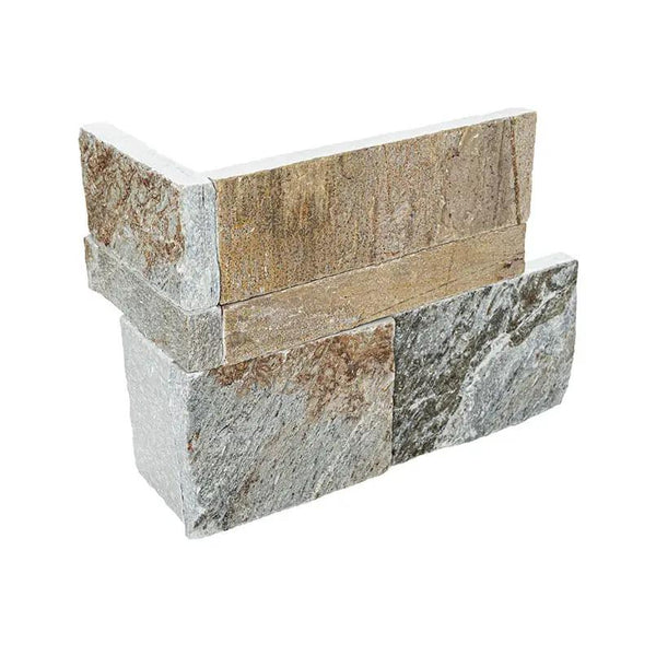 Golden Honey Xl Split Face Corner Quartzite Pavers 9x12