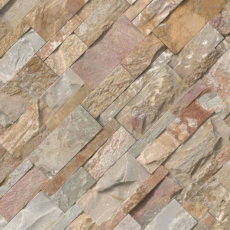 Golden White Xl Split Face Corner Quartzite Pavers 9x12 by MSI Surfaces