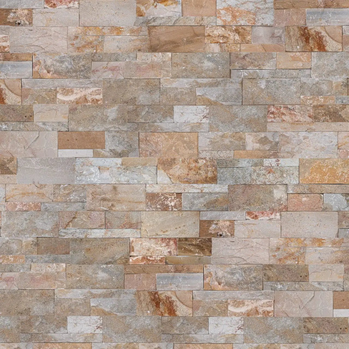 Golden White Xl Split Face Quartzite Pavers 9x24 by MSI Surfaces
