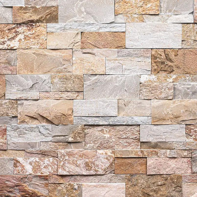 Golden White Xl Split Face Quartzite Pavers 9x24 by MSI Surfaces