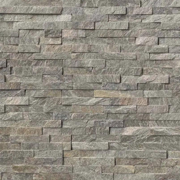 Sage Green Split Face Quartzite Pavers 6x24