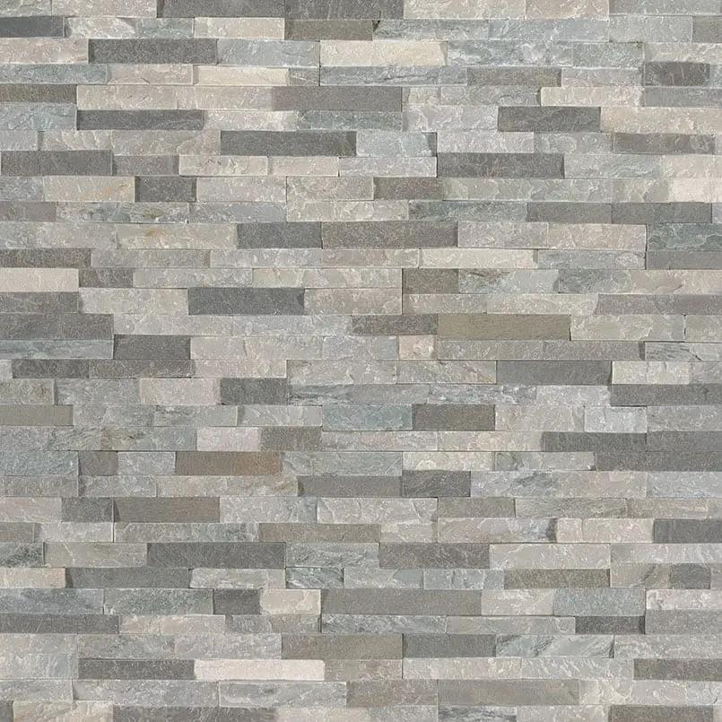 Sierra Blue Mini Split Face Quartzite Pavers 4.5x16 close up