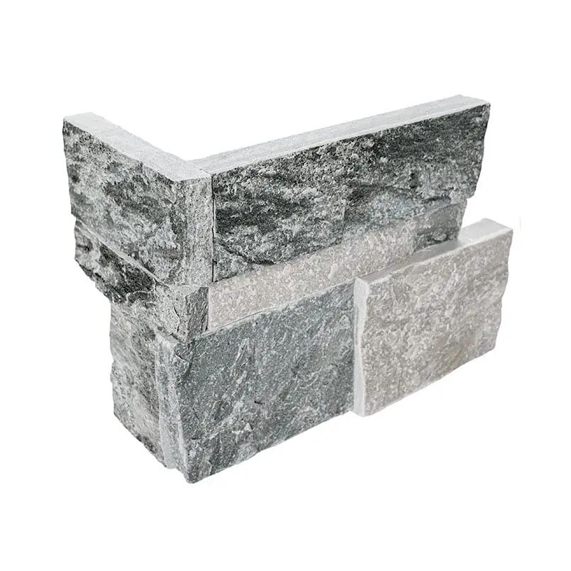 Sierra Blue Xl Split Face Corner Quartzite Pavers 9x12 close up