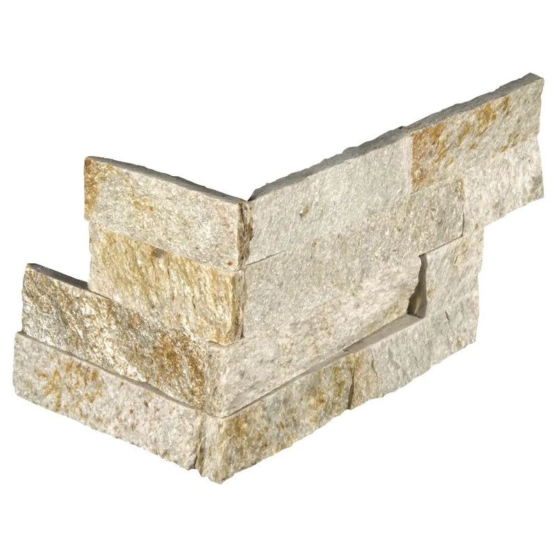 Sparkling Autumn Split Face Quartzite Pavers 6x12 close up