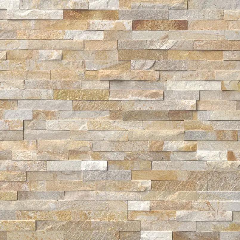 Sparkling Autumn Split Face Quartzite Pavers 6x24 close up