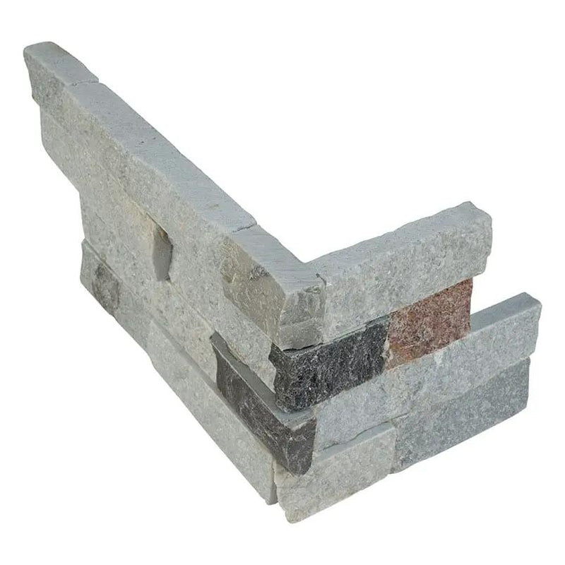 Sunset Silver Split Face Quartzite Pavers 6x18 close up