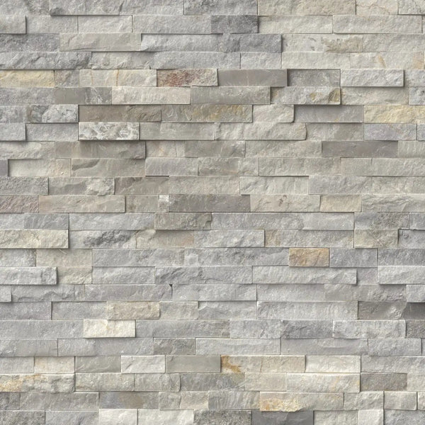 Sunset Silver Split Face Quartzite Pavers 6x24