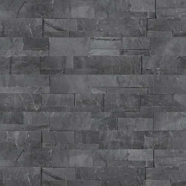Premium Black Xl Split Face Slate Pavers 9x24