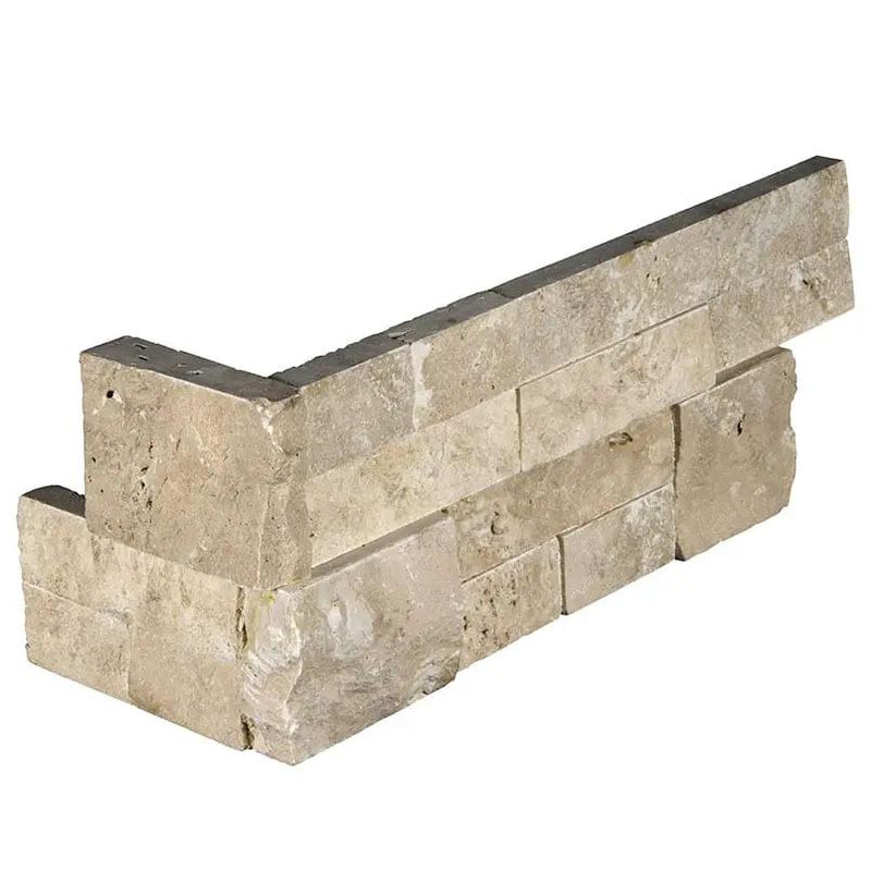 Durango Cream Split Face Travertine Pavers 6x12 by MSI Surfaces