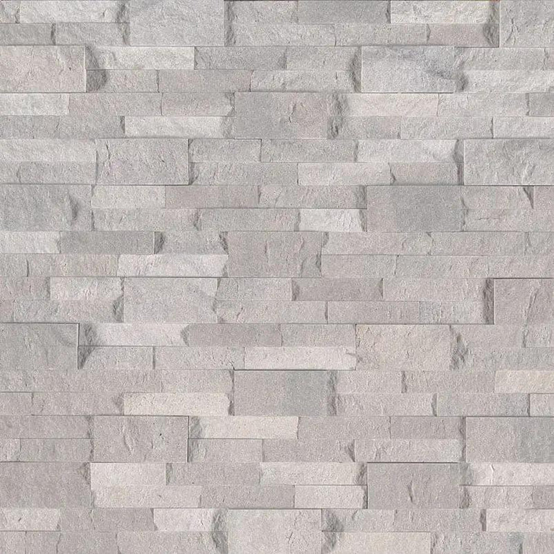 Iceland Gray Split Face Travertine Pavers 6x24 close up
