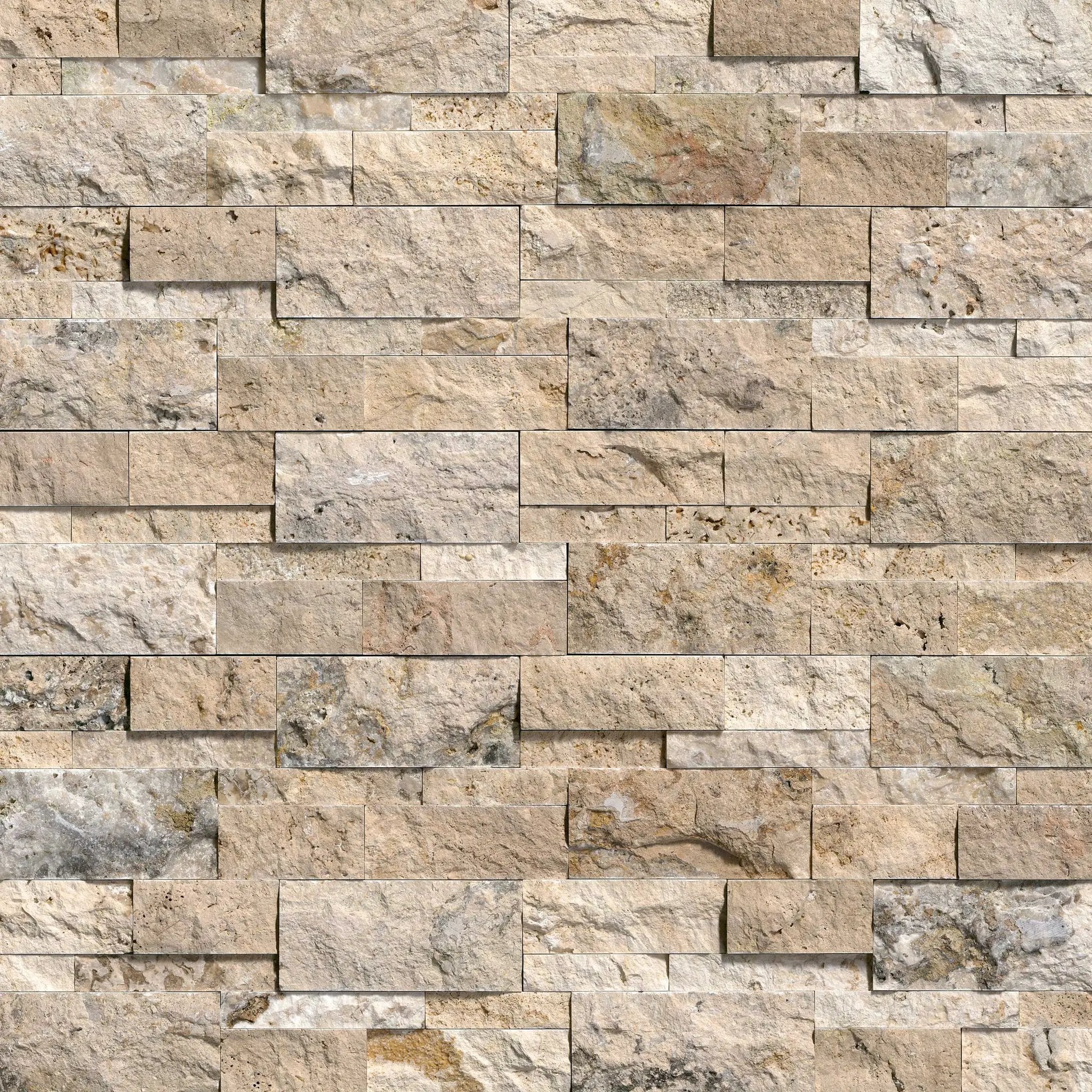 Philadelphia Split Face Travertine Pavers 9x24 close up