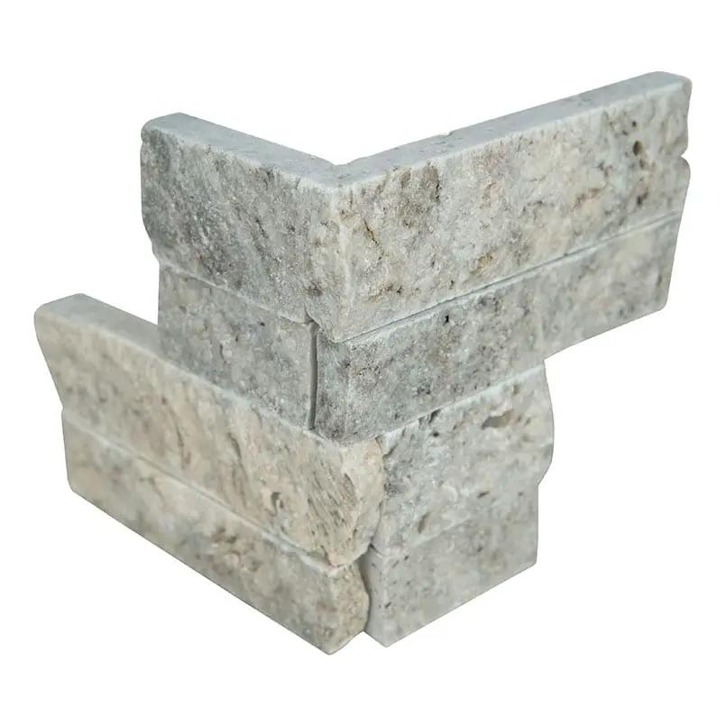 Silver Travertine Split Face Pavers by MSI Surfaces