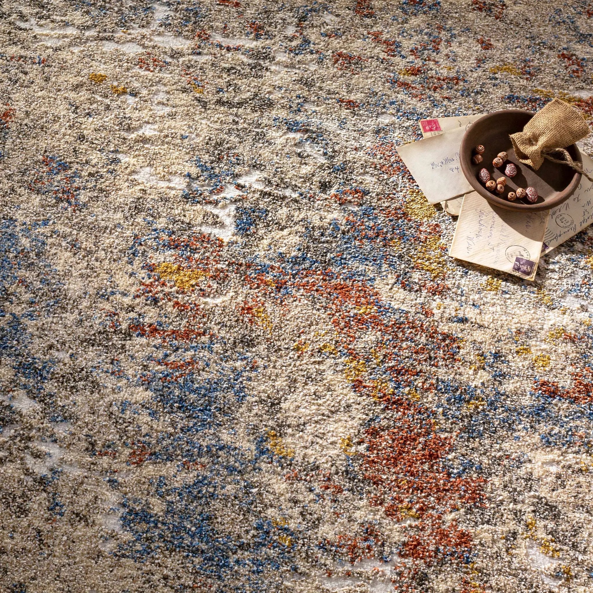 Rock Pattern Thick Area Rug by Boutique Rugs