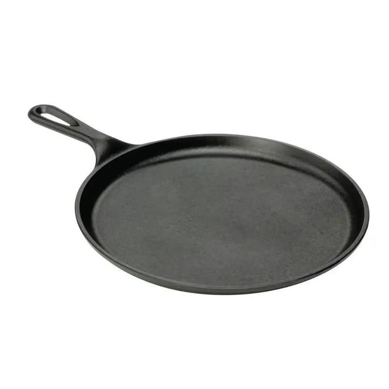 10.5 inch Round Pre-Seasoned Cast Iron Skillet Griddle Frying Pan Made in USA by HomePacific