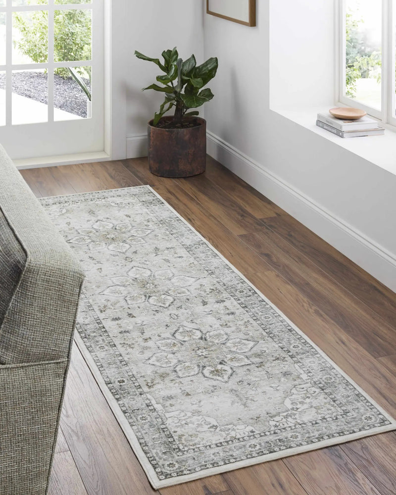Lotan Sage Medallion Washable Area Rug by Boutique Rugs