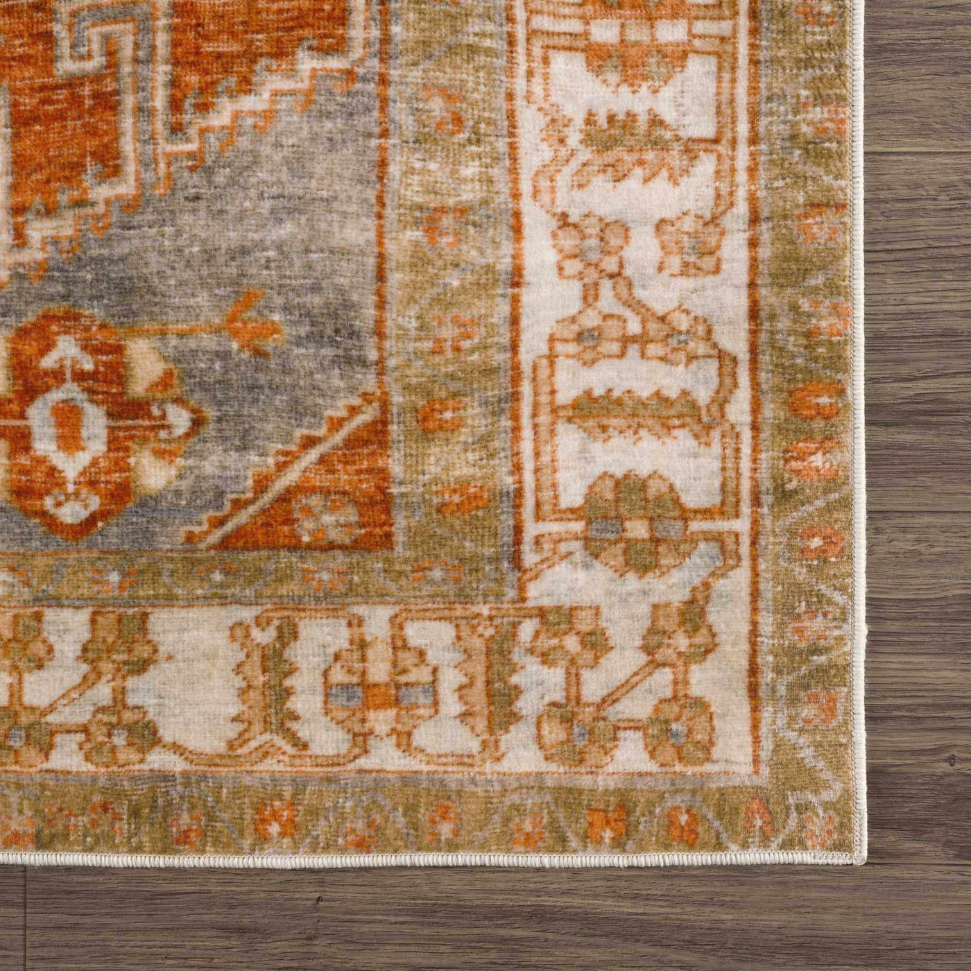 Kullar Orange Washable Area Rug by Boutique Rugs
