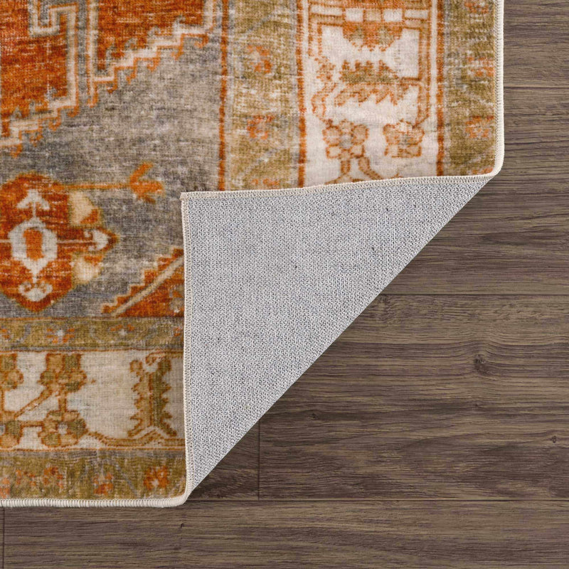 Kullar Orange Washable Area Rug by Boutique Rugs