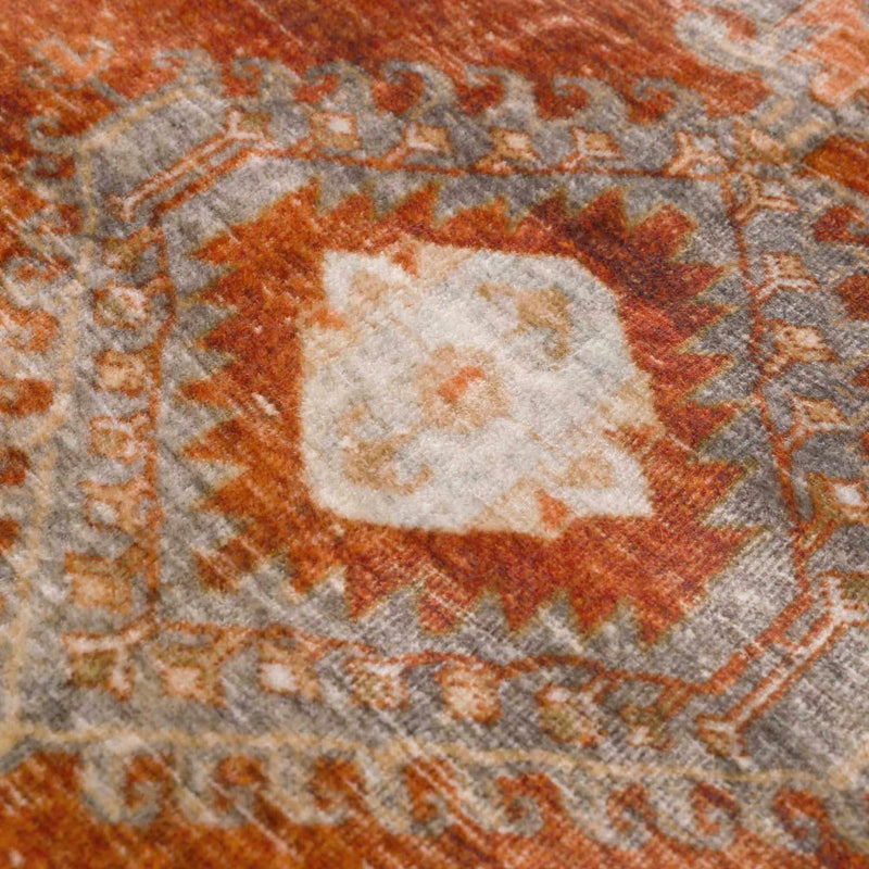 Kullar Orange Washable Area Rug by Boutique Rugs